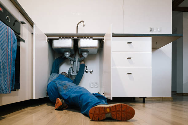 Professional Drain Cleaning technician working in Ellenboro, NC